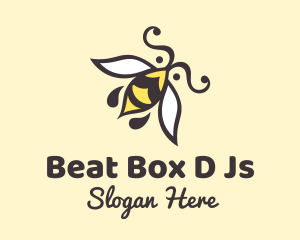 Honey Bee Insect Logo