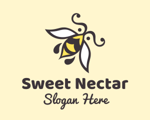 Honey Bee Insect logo design