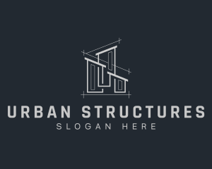 Building Blueprint Draftsman logo design