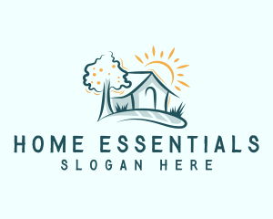 Home Landscaping  Lawn logo design