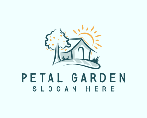 Home Landscaping  Lawn logo design