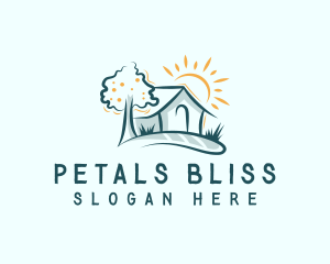 Home Landscaping  Lawn logo design