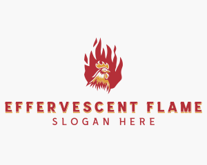 Flame Chicken Grill logo design