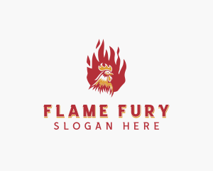 Flame Chicken Grill logo design