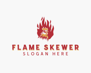 Flame Chicken Grill logo design