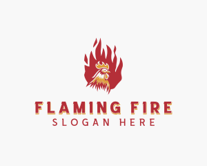 Flame Chicken Grill logo design