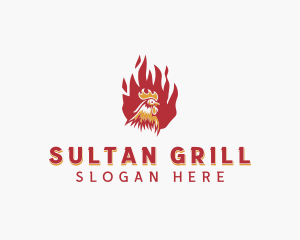 Flame Chicken Grill logo design