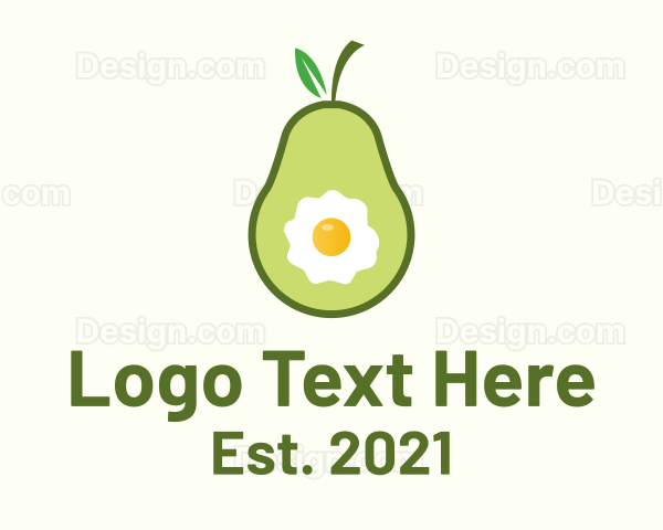 Egg Avocado Breakfast Logo