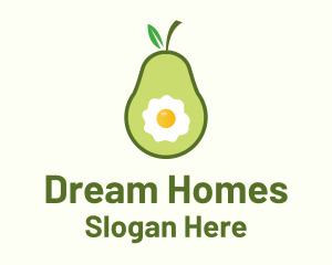 Egg Avocado Breakfast Logo