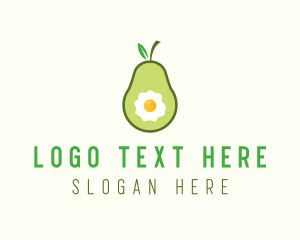 Egg Avocado Food Logo