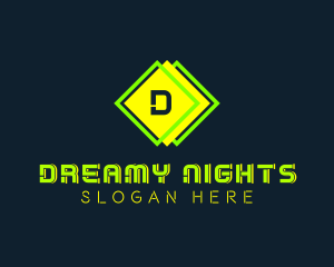 Neon Diamond Night Club logo design