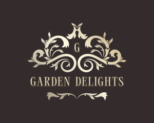 Stylish Floral Garden logo design