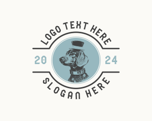 Dachshund Dog Pet logo