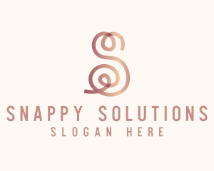 Swirly Letter S logo design