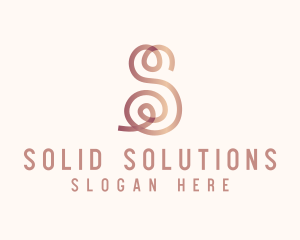 Swirly Letter S logo design