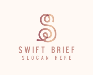 Swirly Letter S logo design