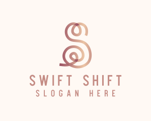 Swirly Letter S logo design