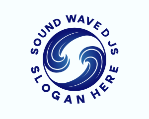 Ocean Water Wave logo design