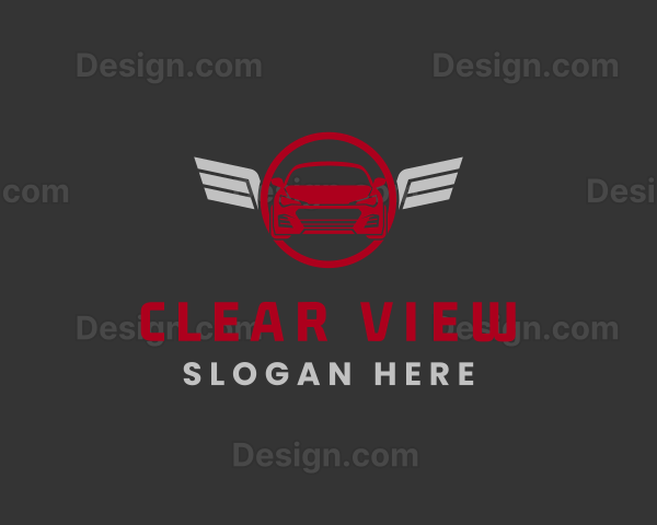 Sports Car Wings Logo