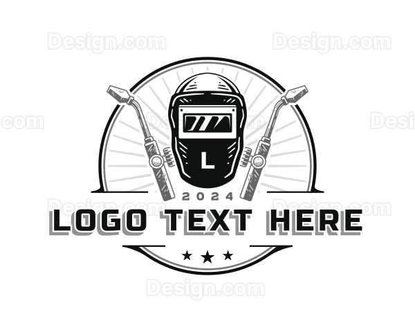 Welder Metalwork Industrial Logo