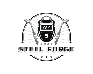 Welder Metalwork Industrial logo design