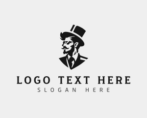 Fashion Grooming Gentleman Logo