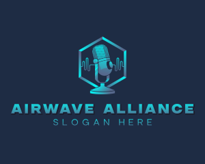 Microphone Radio Broadcaster logo