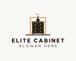 Dresser Cabinet Vase Furniture logo design