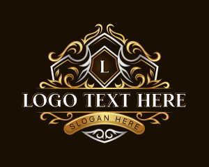 Luxury Floral Crest logo