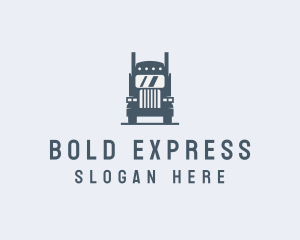 Transport Truck Delivery Trucking logo design