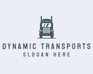 Transport Truck Delivery Trucking logo design