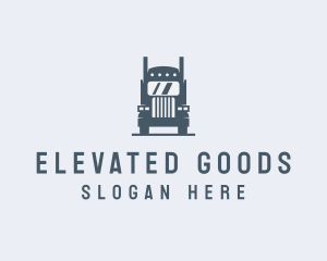 Transport Truck Delivery Trucking logo design