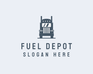 Transport Truck Delivery Trucking logo design