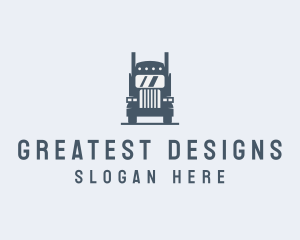 Transport Truck Delivery Trucking logo design