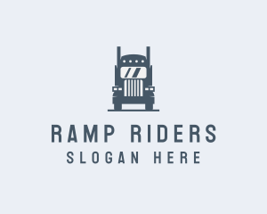 Transport Truck Delivery Trucking logo design