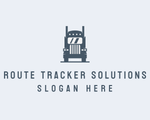 Transport Truck Delivery Trucking logo design