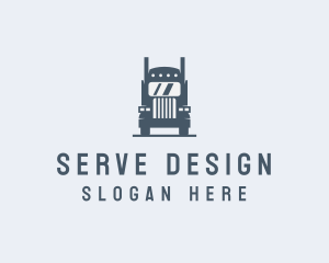 Transport Truck Delivery Trucking logo design