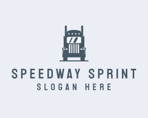 Transport Truck Delivery Trucking logo design