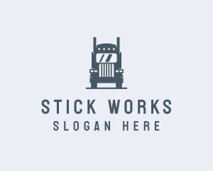 Transport Truck Delivery Trucking logo design