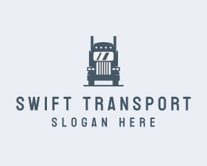 Transport Truck Delivery Trucking logo design
