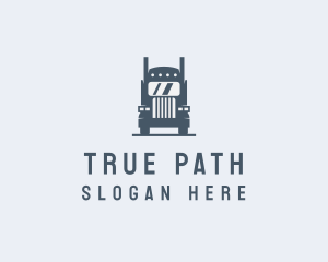 Transport Truck Delivery Trucking logo design