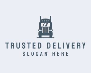 Transport Truck Delivery Trucking logo design