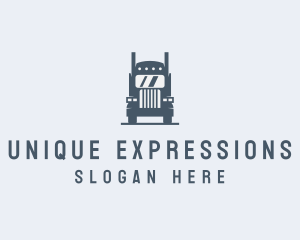 Transport Truck Delivery Trucking logo design