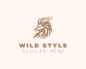 Wild Lion Animal logo design