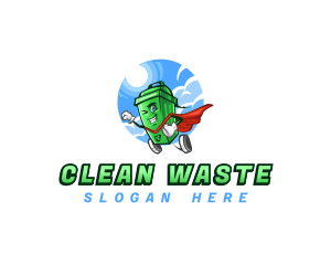 Trash Bin Superhero logo