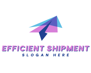 Delivery Paper Plane logo design