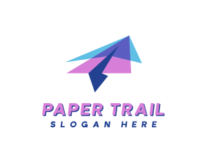 Delivery Paper Plane logo design