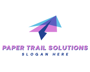 Delivery Paper Plane logo design