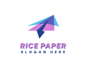 Delivery Paper Plane logo design