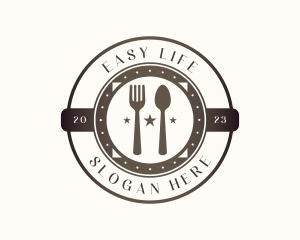 Utensil Restaurant Cutlery logo design